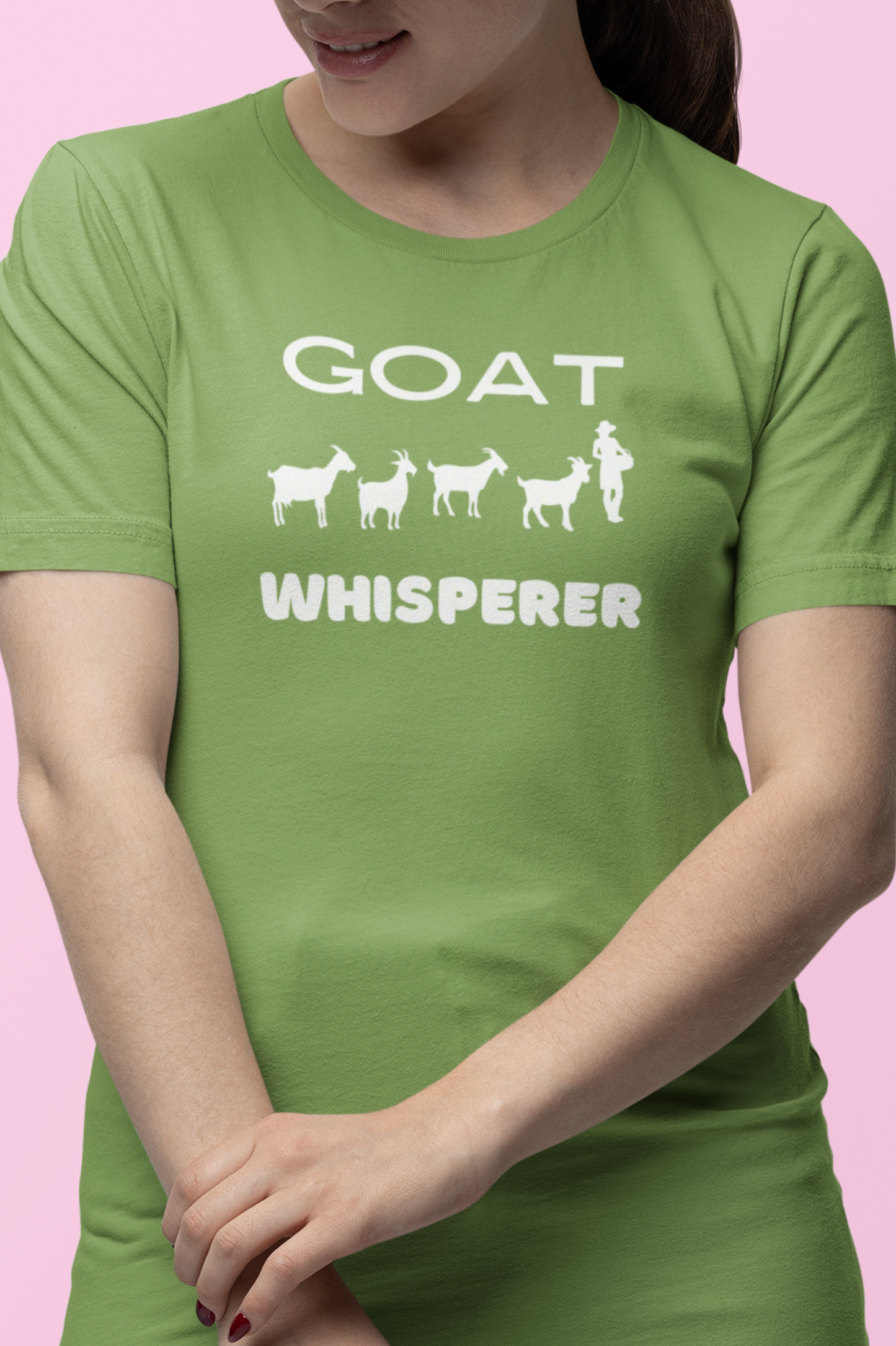 Goat Whisperer Women's T-Shirt, Funny Goat Tshirt, Goat Lover Gift Tee, Goat Owner Gift Tshirt