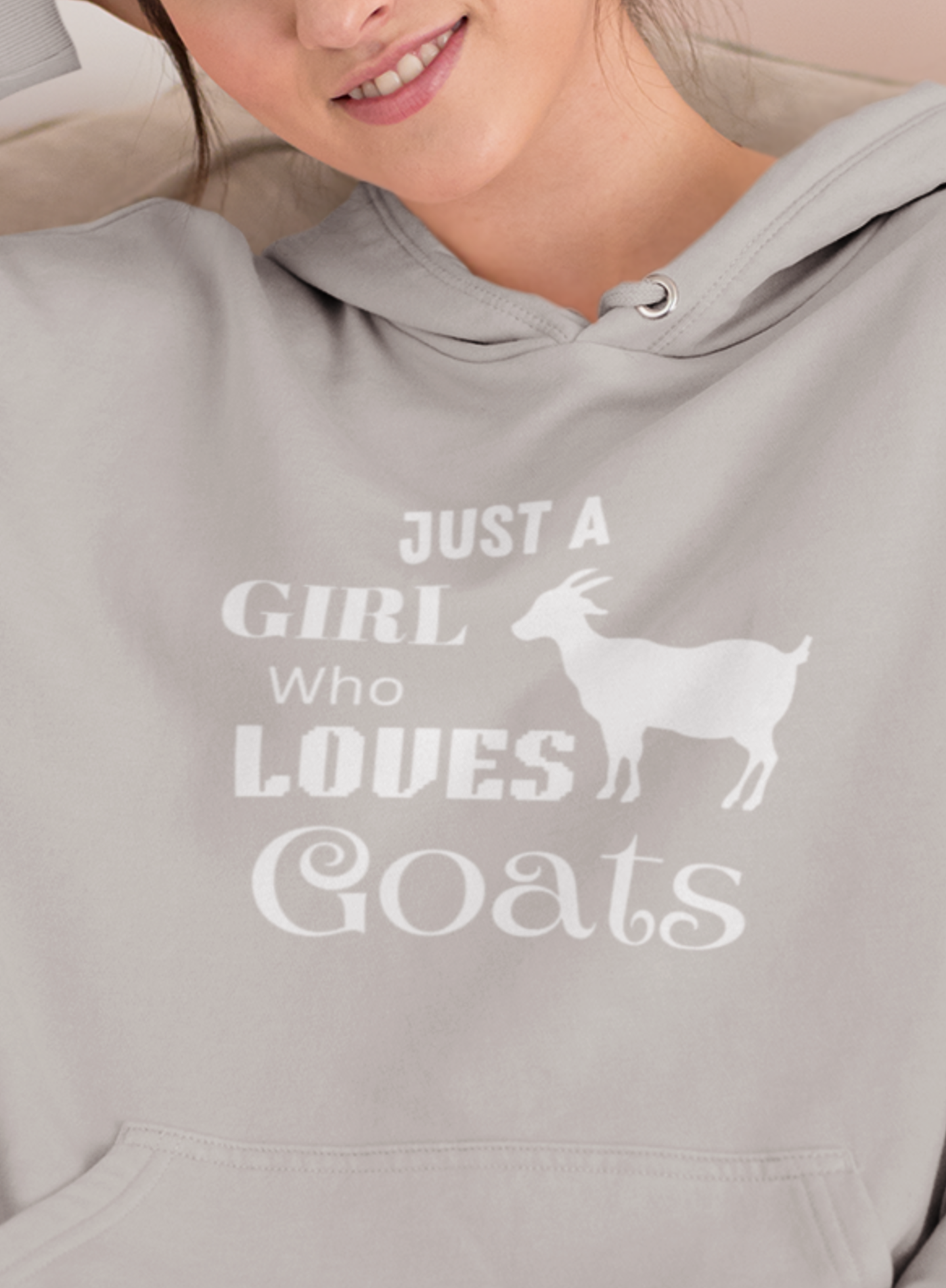 Just a Girl Who Loves Goats Hoodie, Gift For Goat Lover, Girl Goat Hoodie, Goat Farm Hoodie, Farmer, Animal Lover Hoodie, Farm Animal Hoodie