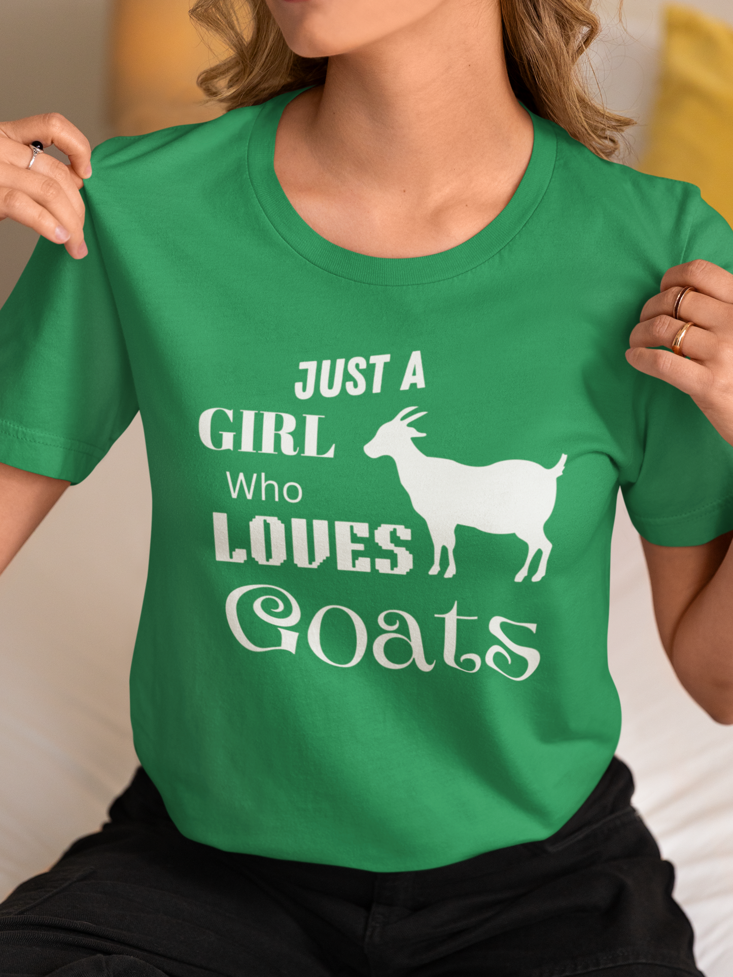 Just a Girl Who Loves Goats Tshirt, Goat Lover Tee, Womens Goat Gifts, Womens Goat Tshirt, Cute Goat Tops, Goat Gifts, Ladies Goat Shirts