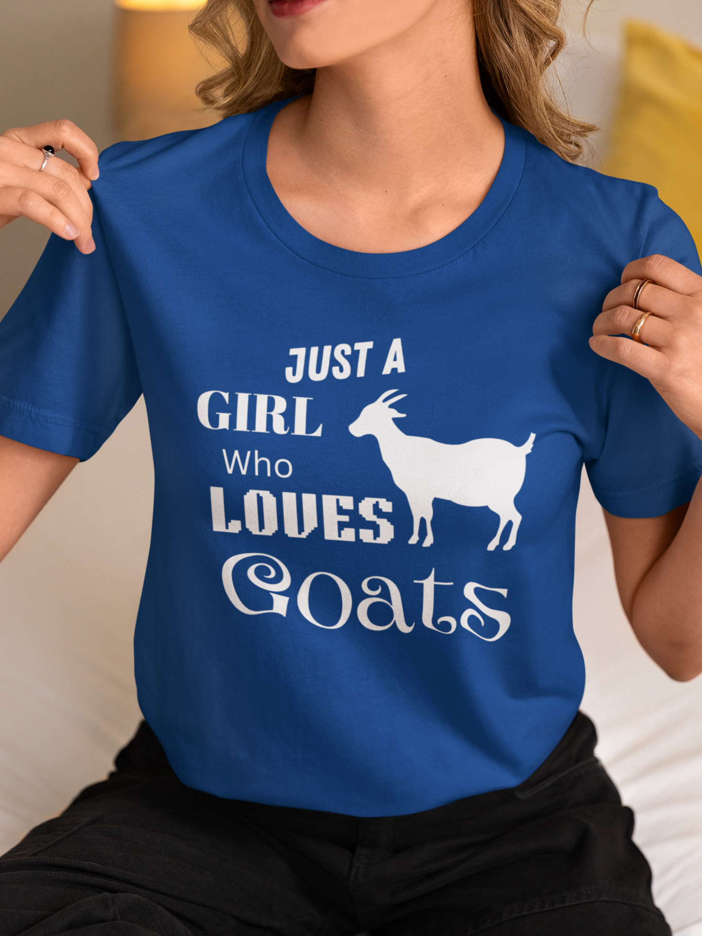 Just a Girl Who Loves Goats Tshirt, Goat Lover Tee, Womens Goat Gifts, Womens Goat Tshirt, Cute Goat Tops, Goat Gifts, Ladies Goat Shirts