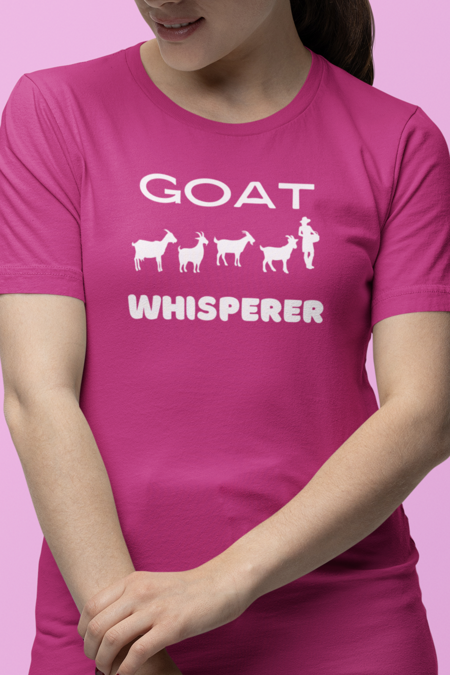 Goat Whisperer Women's T-Shirt, Funny Goat Tshirt, Goat Lover Gift Tee, Goat Owner Gift Tshirt