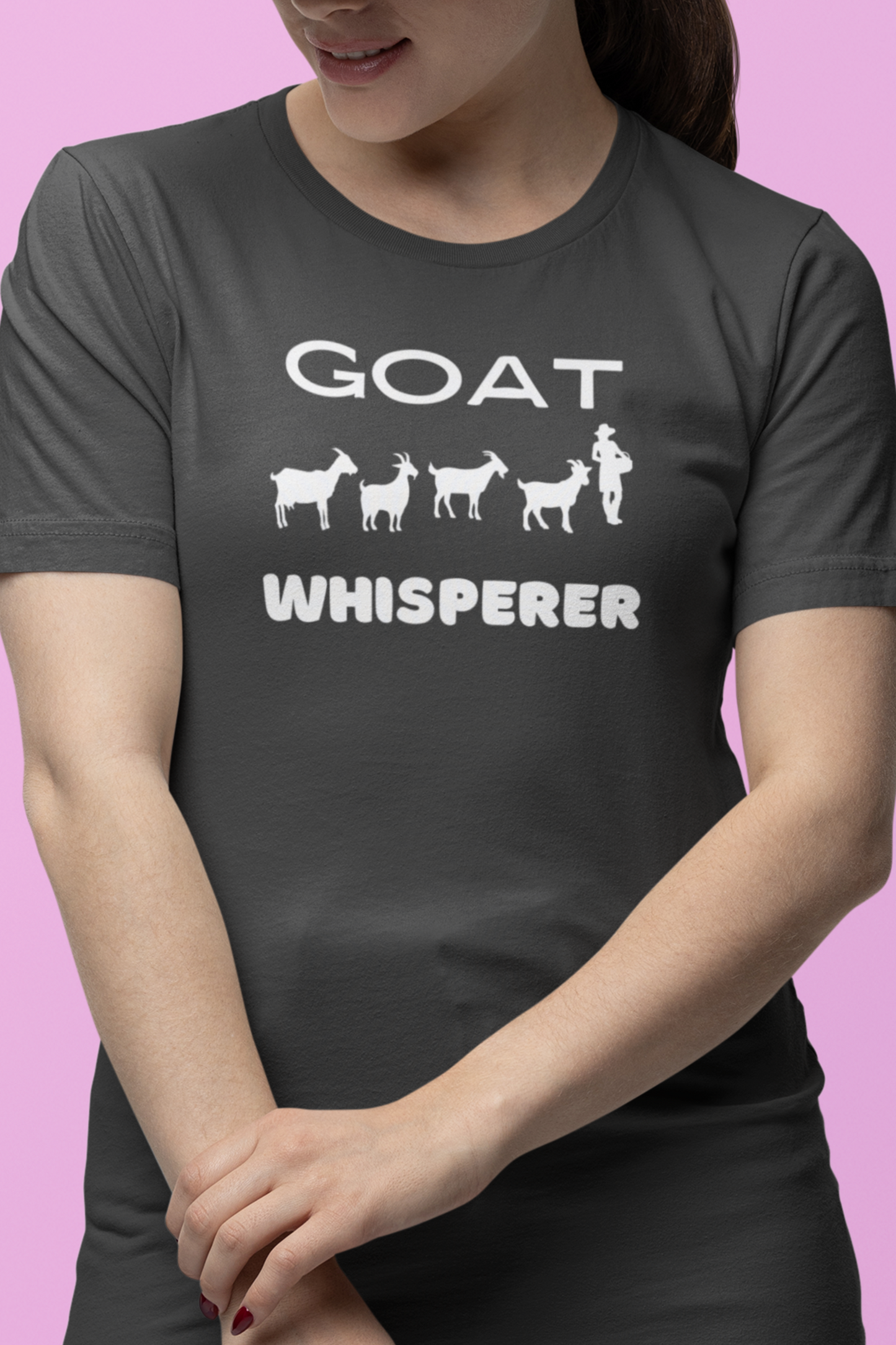 Goat Whisperer Women's T-Shirt, Funny Goat Tshirt, Goat Lover Gift Tee, Goat Owner Gift Tshirt