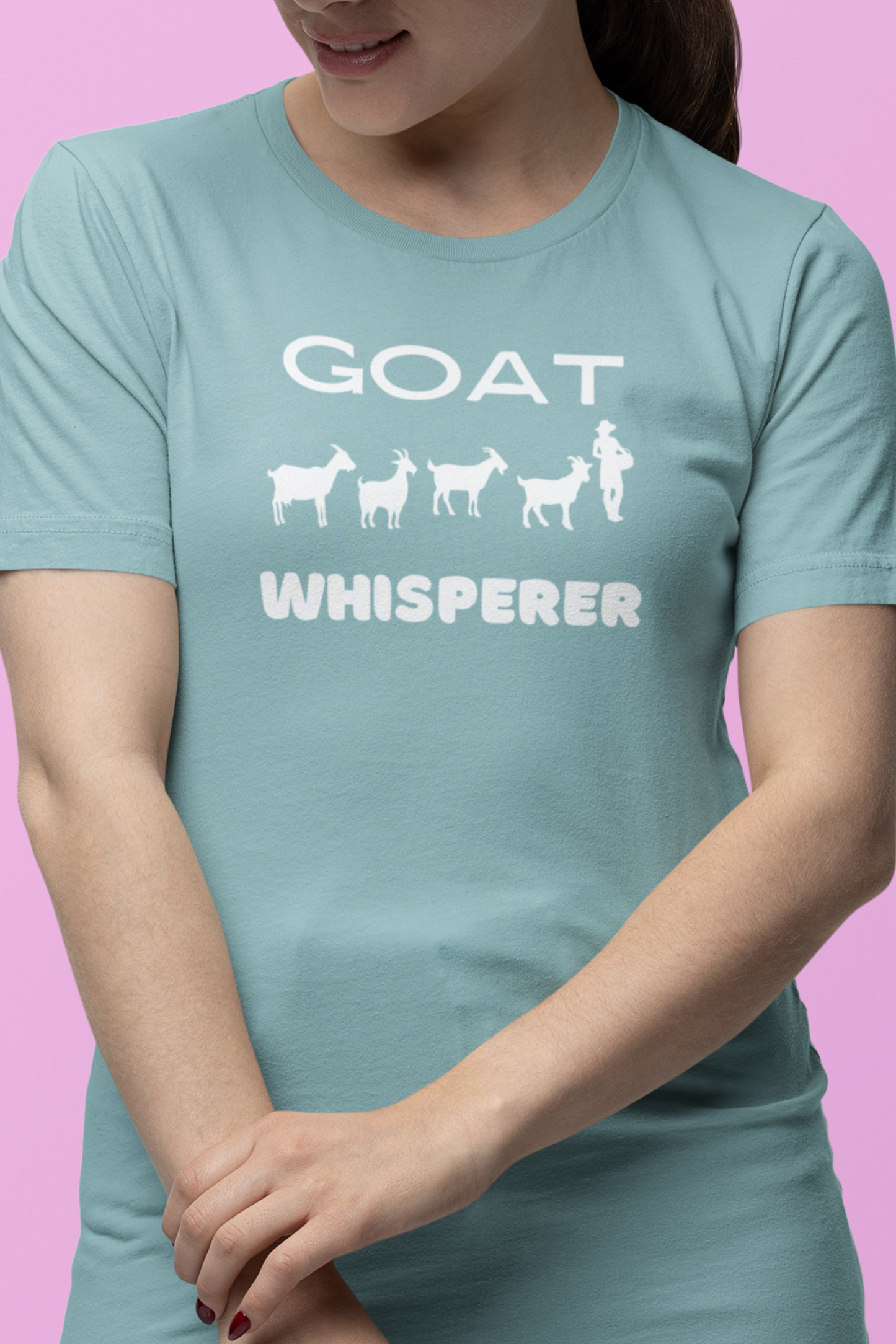 Goat Whisperer Women's T-Shirt, Funny Goat Tshirt, Goat Lover Gift Tee, Goat Owner Gift Tshirt
