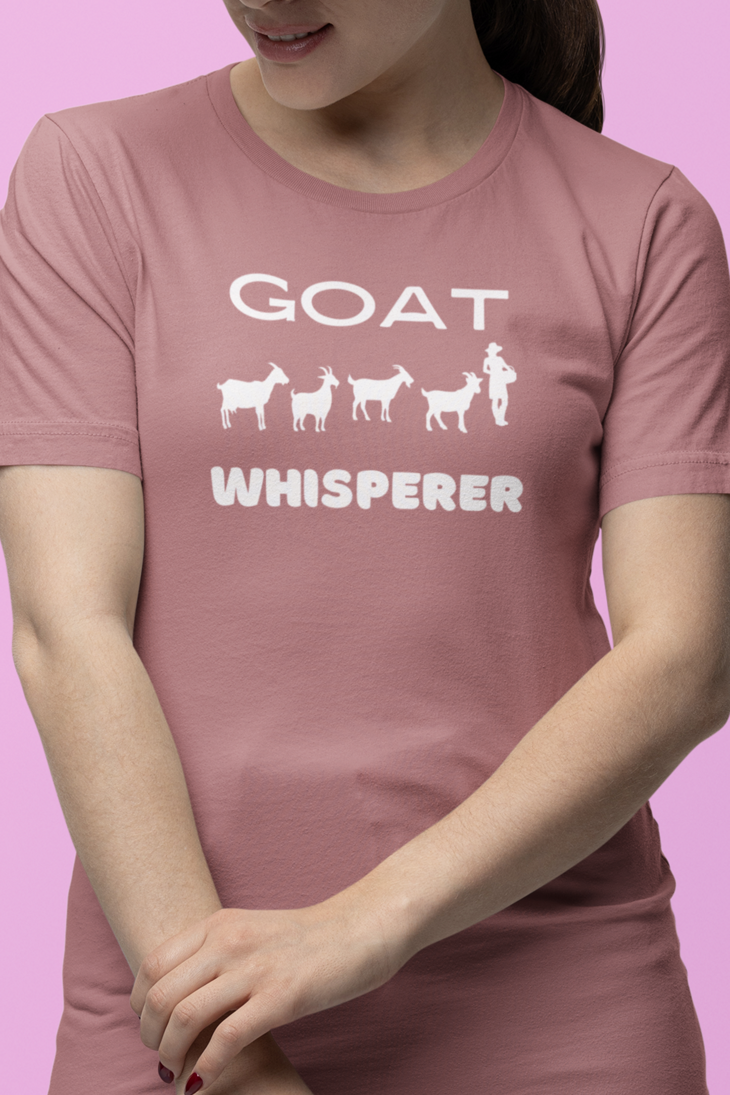 Goat Whisperer Women's T-Shirt, Funny Goat Tshirt, Goat Lover Gift Tee, Goat Owner Gift Tshirt
