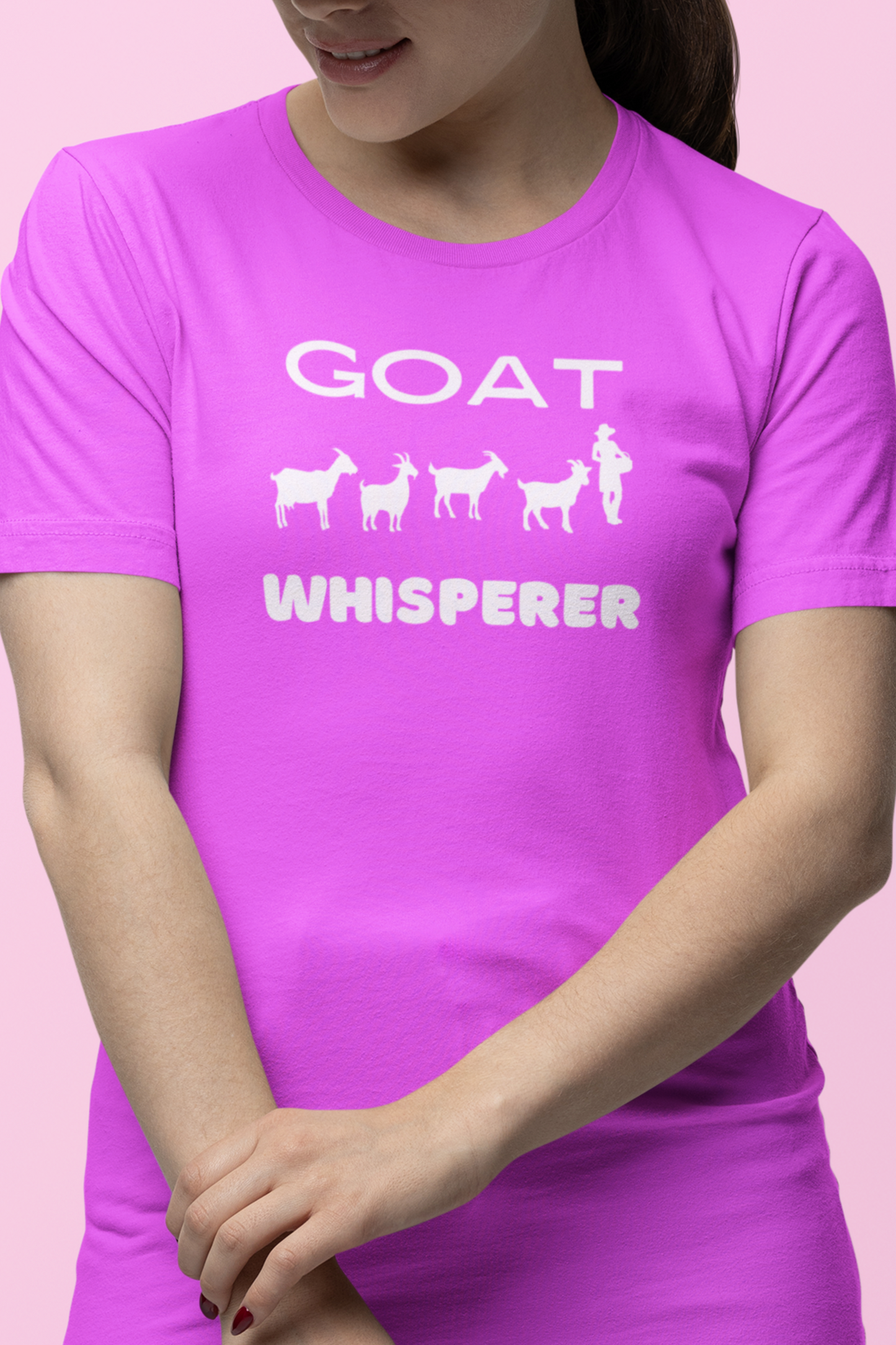 Goat Whisperer Women's T-Shirt, Funny Goat Tshirt, Goat Lover Gift Tee, Goat Owner Gift Tshirt