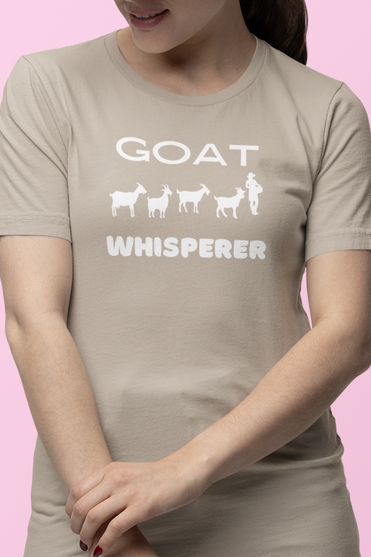 Goat Whisperer Women's T-Shirt, Funny Goat Tshirt, Goat Lover Gift Tee, Goat Owner Gift Tshirt
