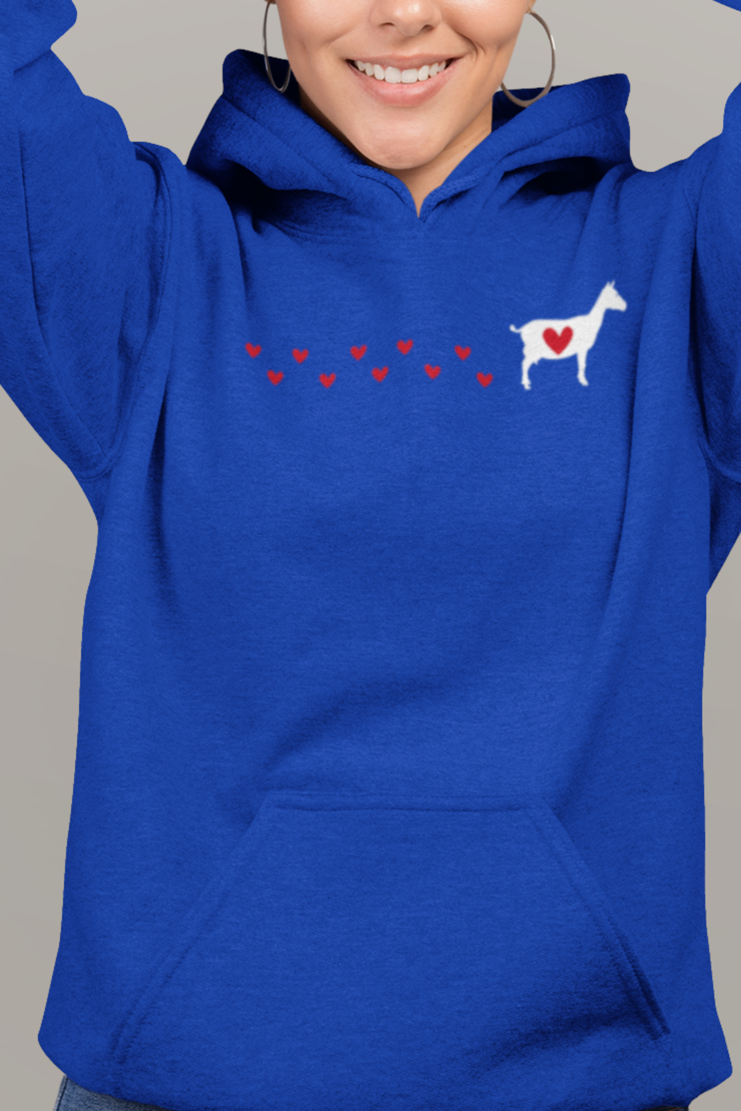 "Goat Tracks & Heart Trails" Cozy Hoodie – Cute Goat Lover Sweatshirt for Women, Goat Hoodie, Cut Goat Hoodie, Goat Lover Hoodie, Farm Animal Hoodie, Kids Goat Hoodie, Goat Lover Gift, Farm Girl Hoodie, Goat Show Hoodie