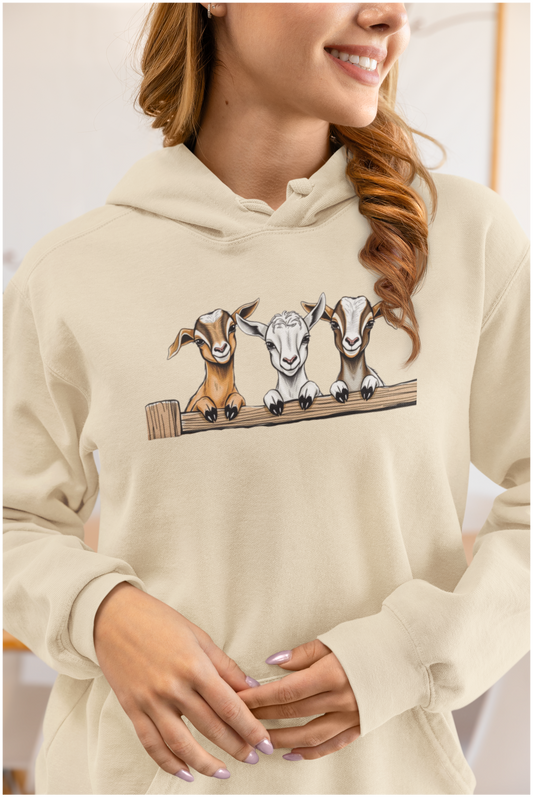 Three Funny Baby Goats Shirt, Farm Life Goat Lovers Shirt, Cute Goat T-Shirt, Farm Animal Shirt, Lovely Goats Gift, Farmer Family Shirt