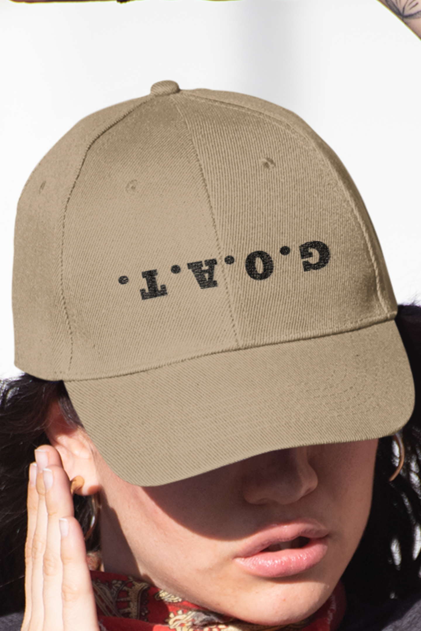 Upside Down GOAT Embroidered Hat, Unique Gift Idea, Goat Mom Hat, Goat Lover Hat
