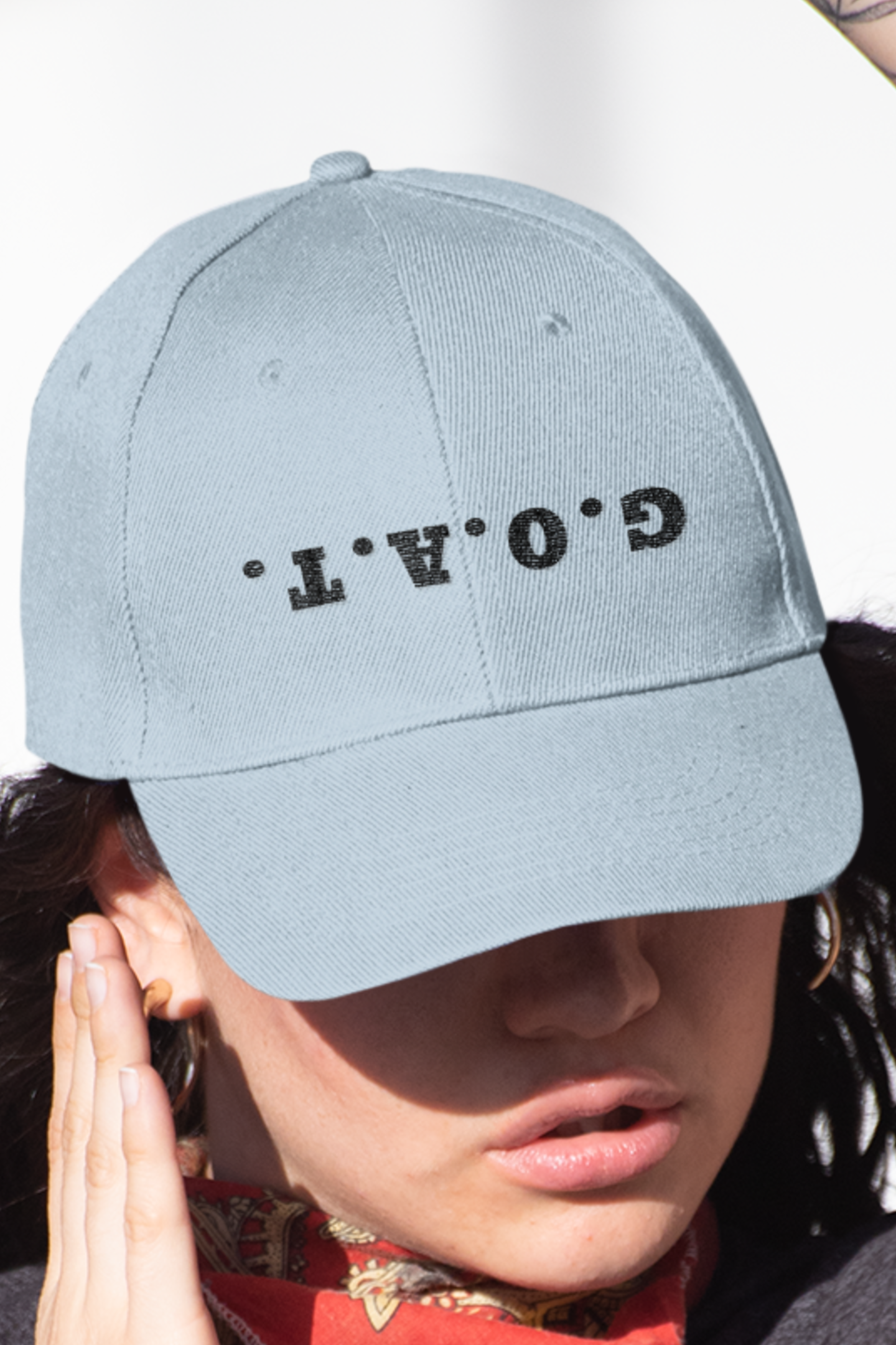 Upside Down GOAT Embroidered Hat, Unique Gift Idea, Goat Mom Hat, Goat Lover Hat