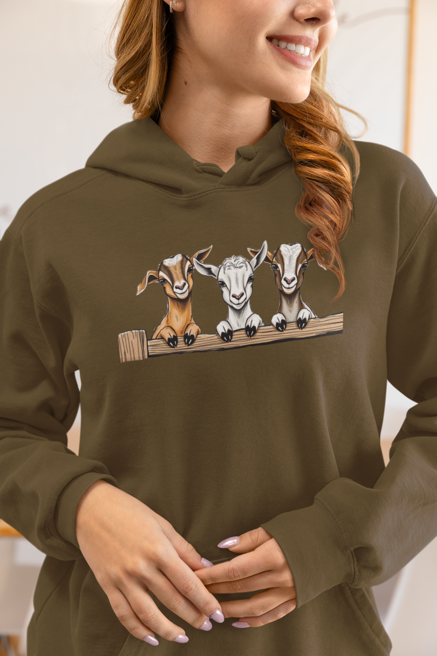 Three Funny Baby Goats Shirt, Farm Life Goat Lovers Shirt, Cute Goat T-Shirt, Farm Animal Shirt, Lovely Goats Gift, Farmer Family Shirt