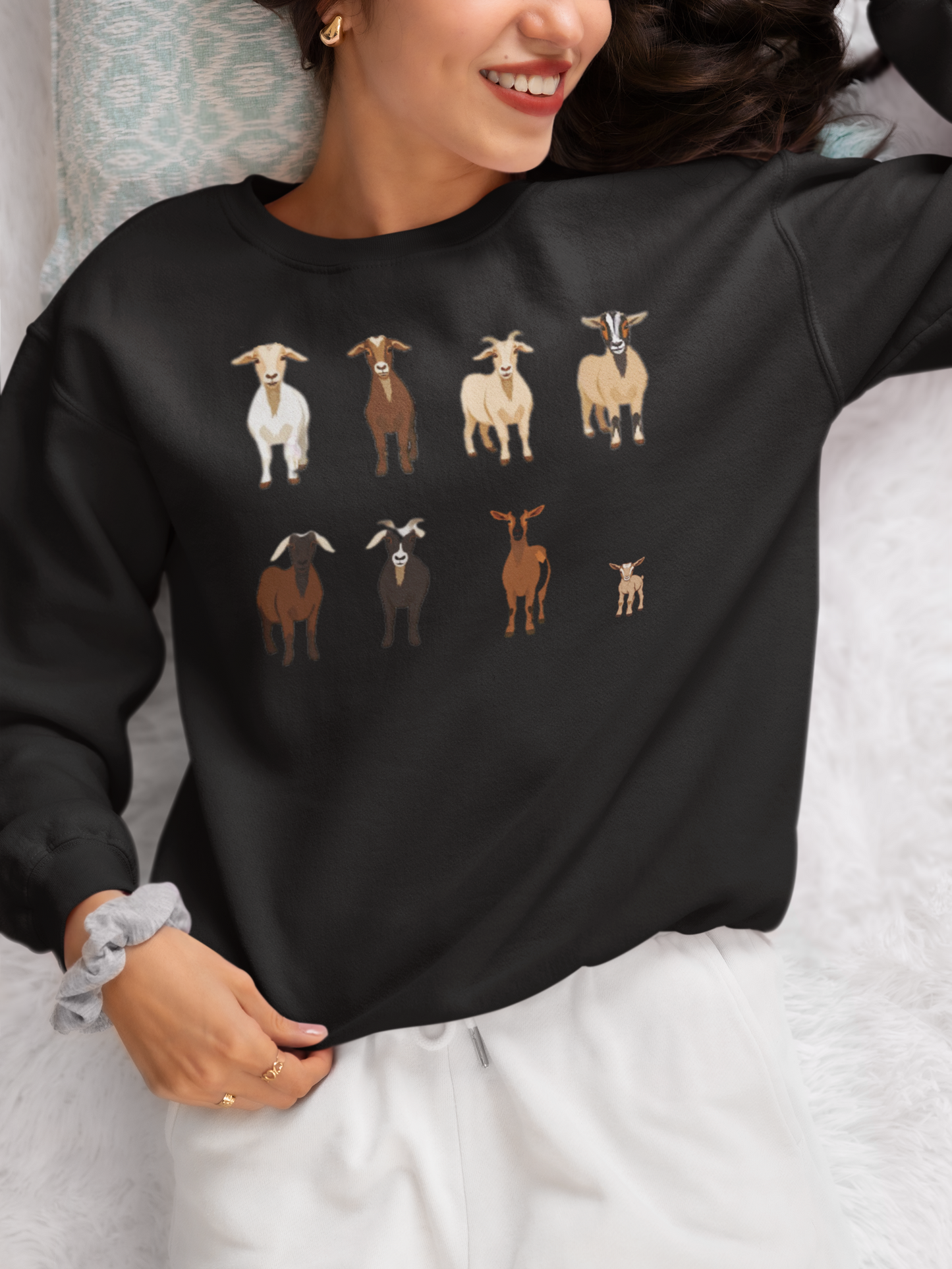 Goats Shirts, Goat Lover Shirt, Cute Goats Shirt, Farm Animal Shirt,Farmer Girl Shirt, Farm Animal Tshirt for Women, Funny Goat Kid Shirt
