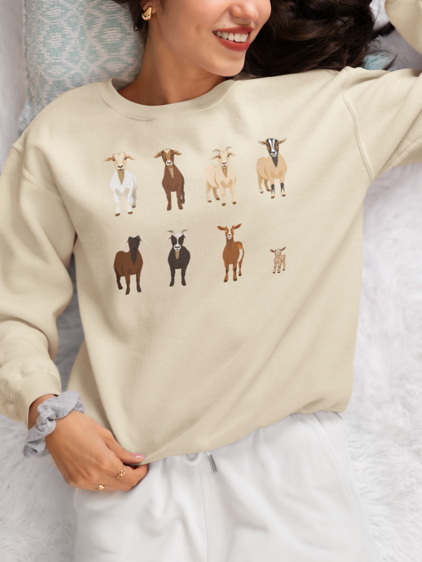 Goats Shirts, Goat Lover Shirt, Cute Goats Shirt, Farm Animal Shirt,Farmer Girl Shirt, Farm Animal Tshirt for Women, Funny Goat Kid Shirt