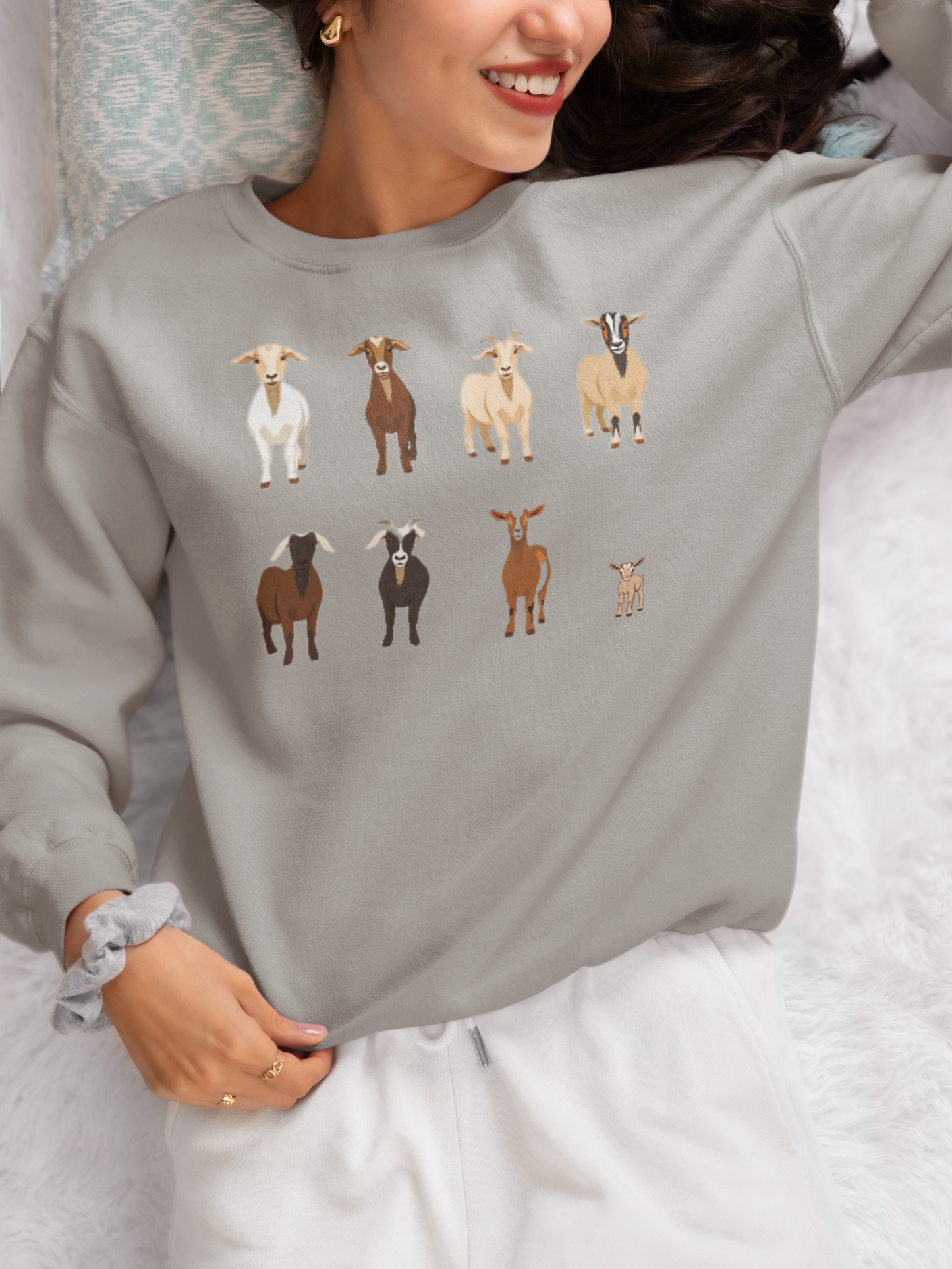 Goats Shirts, Goat Lover Shirt, Cute Goats Shirt, Farm Animal Shirt,Farmer Girl Shirt, Farm Animal Tshirt for Women, Funny Goat Kid Shirt