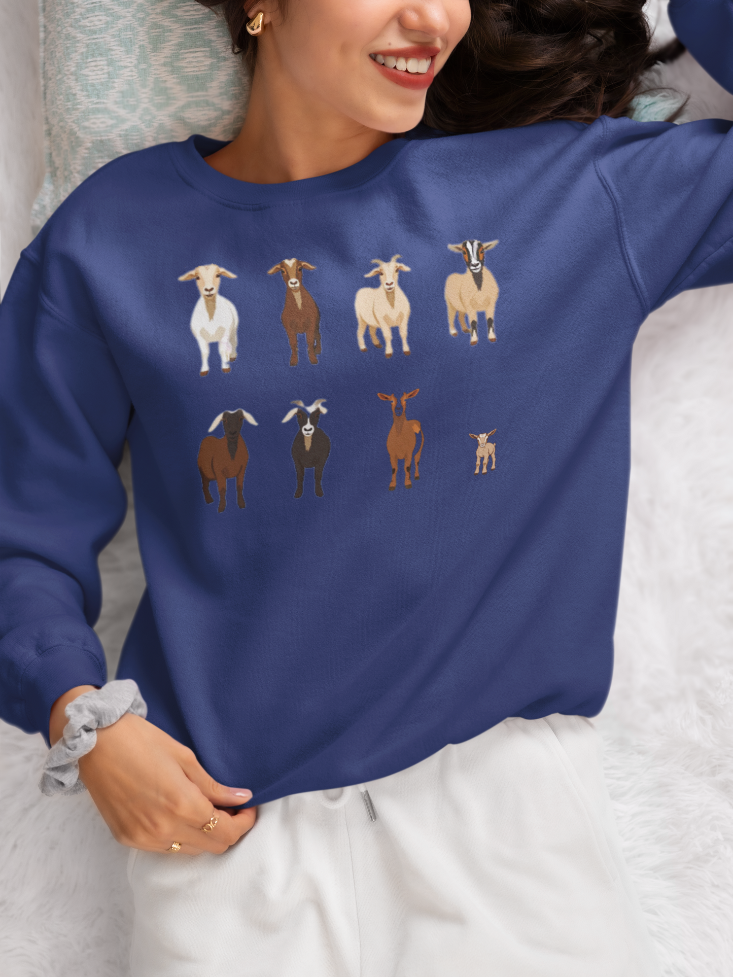 Goats Shirts, Goat Lover Shirt, Cute Goats Shirt, Farm Animal Shirt,Farmer Girl Shirt, Farm Animal Tshirt for Women, Funny Goat Kid Shirt