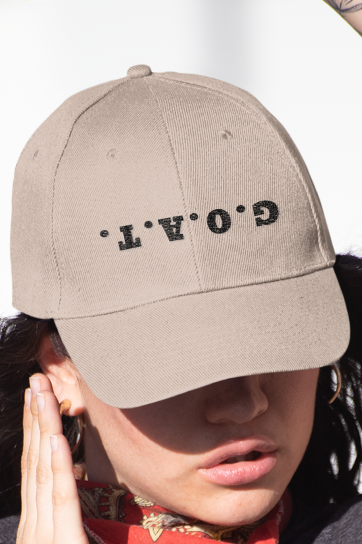 Upside Down GOAT Embroidered Hat, Unique Gift Idea, Goat Mom Hat, Goat Lover Hat